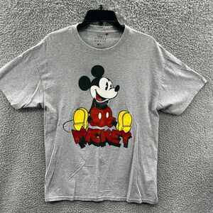 Disney Mickey Mouse Men's Short Sleeve Graphic T-Shirt Gray size Large